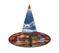 GUOLGP Arches National Park-Standard Print Stylish Halloween Witch Hat For Parties Carnivals And Cosplay Lightweight Foldable