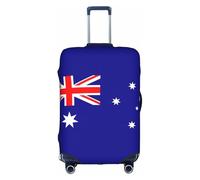 GUOLGP Australian Flag Print Concealed Zipper Decorative Suitcase Cover Washable Travel Luggage Protector