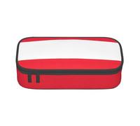 GUOLGP Austrian Flag Print Stylish Large Capacity Pencil Case Spacious Study Pen Pouch School Supplies Travel