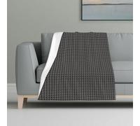 GUOLGP Barber Shop Monochrome Style Print Soft Warm Cozy Flannel Blanket Throw for Home Decor Dorm Picnic Winter Autumn Use