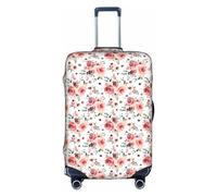 GUOLGP Blossoming Rose Flowers Print Concealed Zipper Decorative Suitcase Cover Washable Travel Luggage Protector