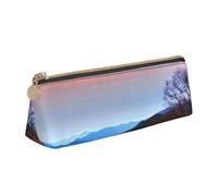 GUOLGP Blue Ridge Mountains Print Stylish Pencil Case Large Capacity 8.3 x 2.2 x 2.4In Triangle Pouch Daily Essentials