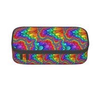 GUOLGP Bright Color Print Stylish Large Capacity Pencil Case Spacious Study Pen Pouch School Supplies Travel
