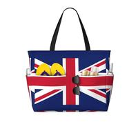 GUOLGP British flag Print Stylish Bag Waterproof Tote Multi-Pockets Foldable Lightweight Outdoor Adventures