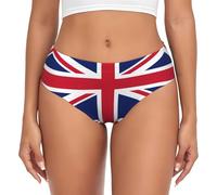 GUOLGP British flag Print Women Skin-Friendly Briefs Soft Breathable Underwear Full Coverage Everyday Wear
