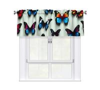 GUOLGP Butterfly And Cello Print 54x18 Inch Window Valance Curtains For Kitchen Bathroom Laundry Room Home Decor