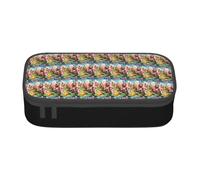 GUOLGP Candy Land Print Stylish Large Capacity Pencil Case Spacious Study Pen Pouch School Supplies Travel
