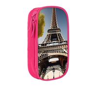 GUOLGP Cityscape Paris Eiffel Tower France Print Functional Pencil Pouches Multi-Compartment Storage School Supplies Easy Access