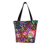 GUOLGP Colorful Rainbow Stars Print Summer Shoulder Bag Travel Tote Beach Outings Daily Commutes Women Men Accessory