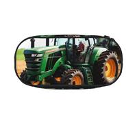GUOLGP Company Farm Tractor Print School Students Zipper Pouch Pencil Case Office Supplies Functionality Storage