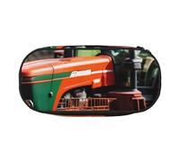 GUOLGP Company Farm Tractors Print School Students Zipper Pouch Pencil Case Office Supplies Functionality Storage