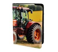 GUOLGP Company Farm Tractors Print Stylish Unisex Passport Travel Family Vacation Document Wallet Lightweight Secure