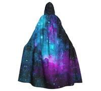 GUOLGP Cool Star River Print Halloween Hooded Cloak Costume For Adults Kids For Cosplay Parties And Festivals