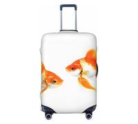 GUOLGP Cute Goldfish Print Universal Suitcase Cover Elastic Washable Travel Luggage Cover with Double Sided