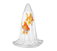 GUOLGP Cute Goldfishes Print Halloween Hooded Cloak Men Women Teens Wizard Robe For Christmas Costume Carnival