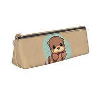 GUOLGP Cute Otter Print Stylish Pencil Case Large Capacity 8.3 x 2.2 x 2.4In Triangle Pouch Daily Essentials