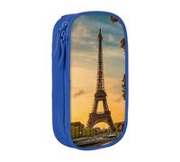 GUOLGP Eiffel Tower Paris Autumn Print Functional Pencil Pouches Multi-Compartment Storage School Supplies Easy Access