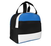 GUOLGP Flag of Estonia Print Adult Insulated Lunch Bag Functionality Practicality Extended Periods Temperature