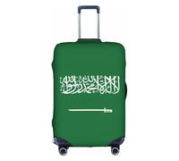 GUOLGP Flag of Saudi Arabia Print Concealed Zipper Decorative Suitcase Cover Washable Travel Luggage Protector