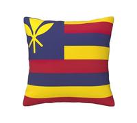 GUOLGP Flag of the Kingdom of Hawaii Print Comfortable Decor Pillow Covers Invisible Zipper Cushion Cases Office Living Room