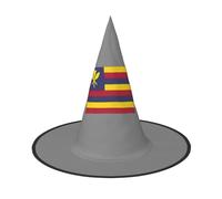 GUOLGP Flag Of The Kingdom Of Hawaii Print Stylish Halloween Witch Hat For Parties Carnivals And Cosplay Lightweight Foldable