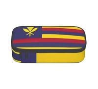 GUOLGP Flag of The Kingdom of Hawaii Print Stylish Large Capacity Pencil Case Spacious Study Pen Pouch School Supplies Travel