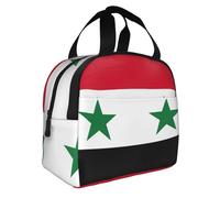 GUOLGP Flag of The Syrian Arab Republic Print Adult Insulated Lunch Bag Functionality Practicality Extended Periods Temperature