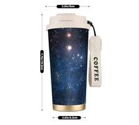 GUOLGP Galaxy Space. Print Stainless Steel Cup Travel Mug Beverage Coffee Container for Office School Camping