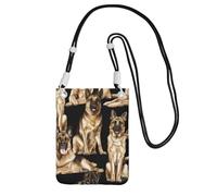 GUOLGP German shepherd Print Phone Crossbody Bag Fashion Slim Lightweight for Travel Running Hiking Shopping