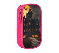 GUOLGP Halloween Horror Print Functional Pencil Pouches Multi-Compartment Storage School Supplies Easy Access