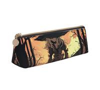 GUOLGP Halloween Horror Print Stylish Pencil Case Large Capacity 8.3 x 2.2 x 2.4In Triangle Pouch Daily Essentials
