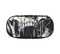 GUOLGP Horror Ghost Skull Print School Students Zipper Pouch Pencil Case Office Supplies Functionality Storage