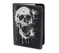 GUOLGP Horror Ghost Skull Print Stylish Unisex Passport Travel Family Vacation Document Wallet Lightweight Secure