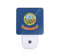 GUOLGP Idaho State Flag Print Night Light for Bedroom Kids Room Bathroom Nightlight Dorm Home Decor Lighting