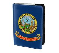 GUOLGP Idaho State Flag Print Stylish Unisex Passport Travel Family Vacation Document Wallet Lightweight Secure