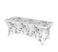 GUOLGP Japanese Crane Print Portable Rectangular Elastic Table Cover Fits Large Rectangular Parties Weddings