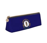 GUOLGP Kentucky State Flag Print Stylish Pencil Case Large Capacity 8.3 x 2.2 x 2.4In Triangle Pouch Daily Essentials