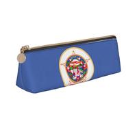 GUOLGP Minnesota State Flag Print Stylish Pencil Case Large Capacity 8.3 x 2.2 x 2.4In Triangle Pouch Daily Essentials