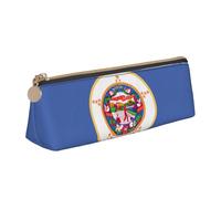 GUOLGP Minnesota State Flag Print Stylish Pencil Case Large Capacity 8.3 x 2.2 x 2.4In Triangle Pouch Daily Essentials