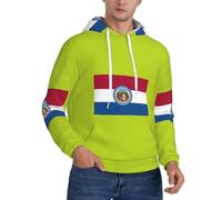 GUOLGP Missouri State Flag Print Men Hooded Pullover Fashion Soft Comfortable For Winter Casual Daily Wear Black
