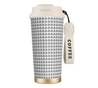 GUOLGP Monochrome Sketch Style Gaming Print Stainless Steel Cup Travel Mug Beverage Coffee Container for Office School Camping