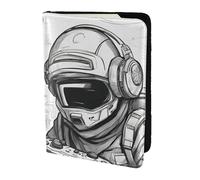 GUOLGP Monochrome Sketch Style Gaming Print Stylish Unisex Passport Travel Family Vacation Document Wallet Lightweight Secure