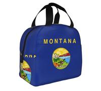GUOLGP Montana State Flag Print Adult Insulated Lunch Bag Functionality Practicality Extended Periods Temperature