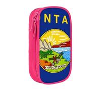 GUOLGP Montana State Flag Print Functional Pencil Pouches Multi-Compartment Storage School Supplies Easy Access