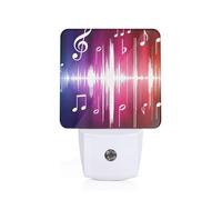 GUOLGP Music Notes. Print Night Light for Bedroom Kids Room Bathroom Nightlight Dorm Home Decor Lighting