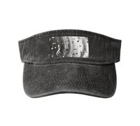 GUOLGP Music Notes Print Print Fashionable Hat for Sports Outdoor Activities Washed Baseball Cap Vintage Classic Black