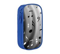 GUOLGP Music Notes Print Print Functional Pencil Pouches Multi-Compartment Storage School Supplies Easy Access