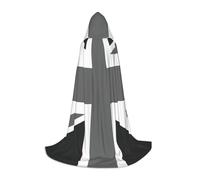 GUOLGP National Flag Of The United Kingdom Print Halloween Hooded Cloak Men Women Teens Wizard Robe For Christmas Costume Carnival