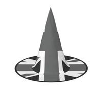 GUOLGP National Flag Of The United Kingdom Print Stylish Halloween Witch Hat For Parties Carnivals And Cosplay Lightweight Foldable