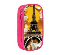 GUOLGP Paris Eiffel Tower Print Functional Pencil Pouches Multi-Compartment Storage School Supplies Easy Access